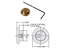 Druckknopf-Betätiger, d=16mm, für 1/8\