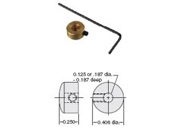 Druckknopf-Betätiger, d=10mm, für 1/8\