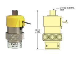 24V, 3/2-Wege Elektromagnetventil, alle Anschlüsse nutzbar, Niederdruck / hoher Luftdurchsatz, Inline/Block-Montage, Leitungslitzen