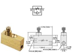 einstellbares Drosselrückschlagventil  MFC-2