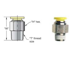 PQ-MC12Q, Grade Verschraubung mit Sechskant, 1/4\