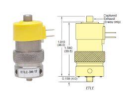 12V, 3/2-Wege Latching Elektromagnetventil, Kabelfahnen, Block-Montage, 0.025\