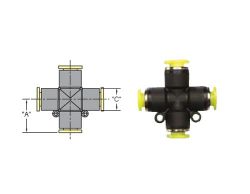 PQ-CU04, X-Steckverbinder, 1/8\