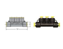 PQ-MU1008, 3-fach Steckverbinder, reduzierend, 5/16\