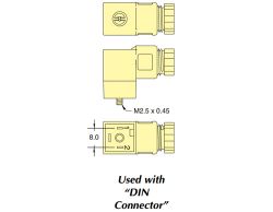 DIN Kupplungsdose, Form C, 381mm Kabel, mit LED, 6-240V