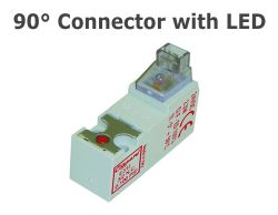 24VDC, 2/2-Wegeventil mit hohem Durchfluss, 90°-Steckanschluss mit LED, 3.0mm, 4.0Watt, 15mm, normal geschlossen