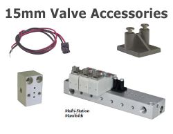 24VDC, 2/2-Wegeventil mit hohem Durchfluss, 90°-Steckanschluss mit LED, 3.0mm, 4.0Watt, 15mm, normal geschlossen