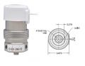 24V, Oxygen Clean, 2/2-Wege Elektromagnetventil, normal geschlossen, Block-Montage, Leitungslitzen