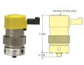 24V, 2/2-Wege Elektromagnetventil, normal geschlossen, Block-Montage, Steckverbindung, M5, FKM / PFPE