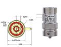 24V, 2/2-Wege Elektromagnetventil, normal geöffnet, Block-Montage, Kabelfahnen