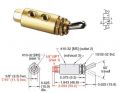 M5, 3/2-Wegeventil mit Niro-Hebel, 2 Stellungen