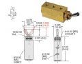 #10-32, 3/2-Wege-Schieberventil mit Niro-Hebel, 2 Positionen