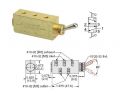 #10-32  5/2-Schieberventil mit Niro-Hebel, 2 Stellungen